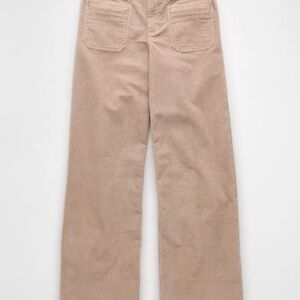 AE Stretch Corduroy Low-Rise Baggy Wide-Leg Pant